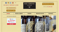 Desktop Screenshot of biggrovetavern.com